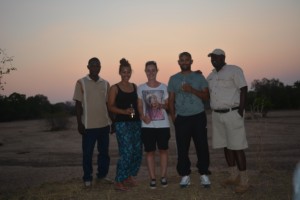 Myself, Gary, Larica, David the guide and our spotter.